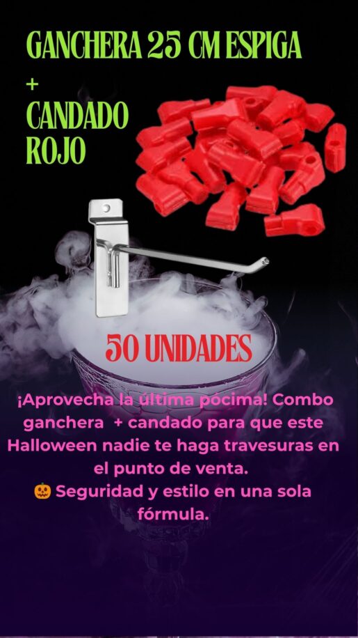 OFERTA HALLOWEEN GANCHERA + CANDADO