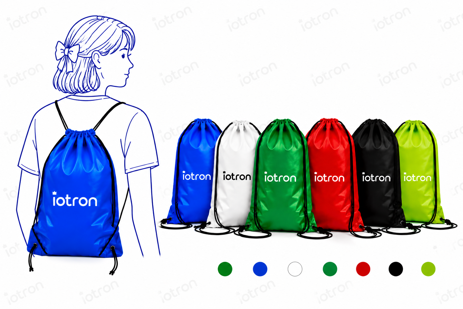 morral ecologico tnt azul