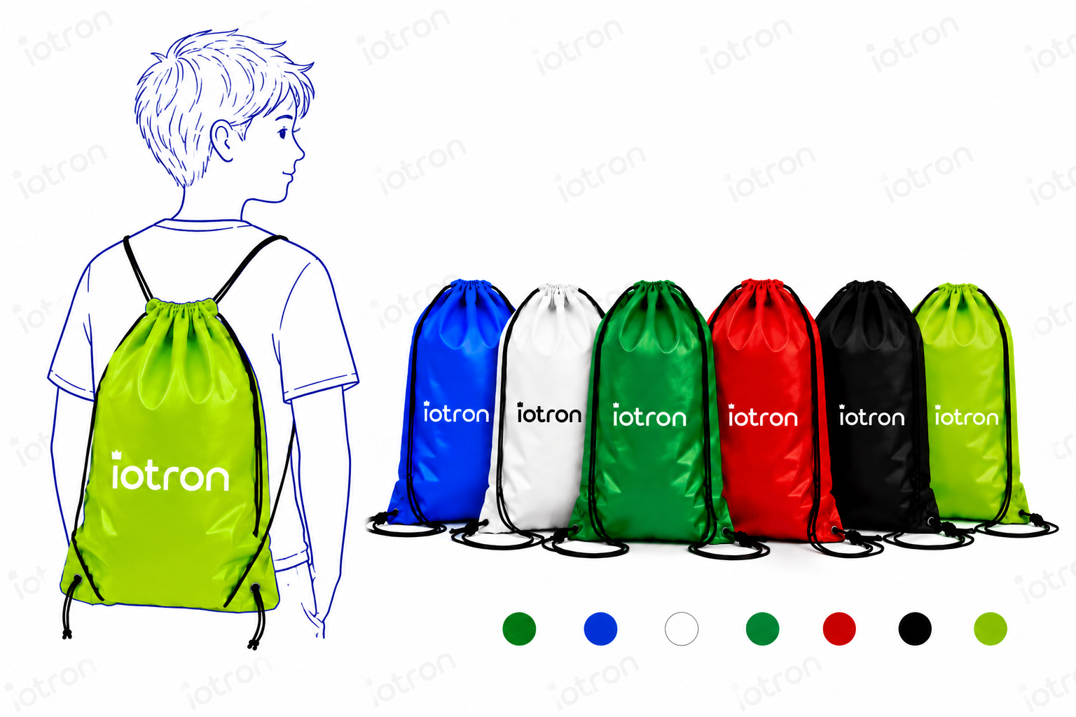 morral ecologico tnt verde pistacho