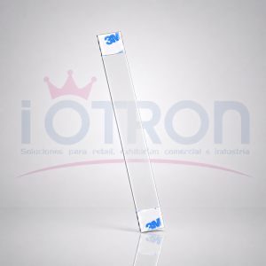 Vibrin para publicidad 14x2 cm con adhesivo transparente IOTRON