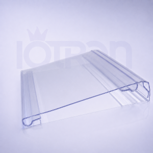 Porta precio abatible 100x80 mm para exhibición