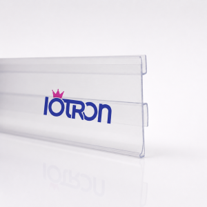 Flejera mini Yudigar 26 mm transparente 43 x 1300 mm para exhibición comercial
