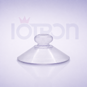 Ventosa simple COP 35 SUC301 transparente para vidrio y exhibidores IOTRON
