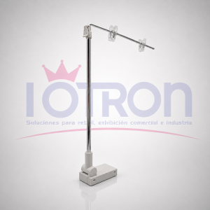 Soporte Magnético Tipo L Alto para porta precios, señalización y exhibición en superficies metálicas.