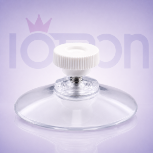 Ventosa con tornillo metálico SUC4 transparente para vidrio IOTRON