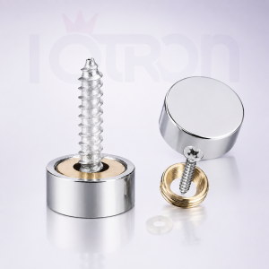 Embellecedor 16x5 mm inox para tornillos de acrílico y señalética