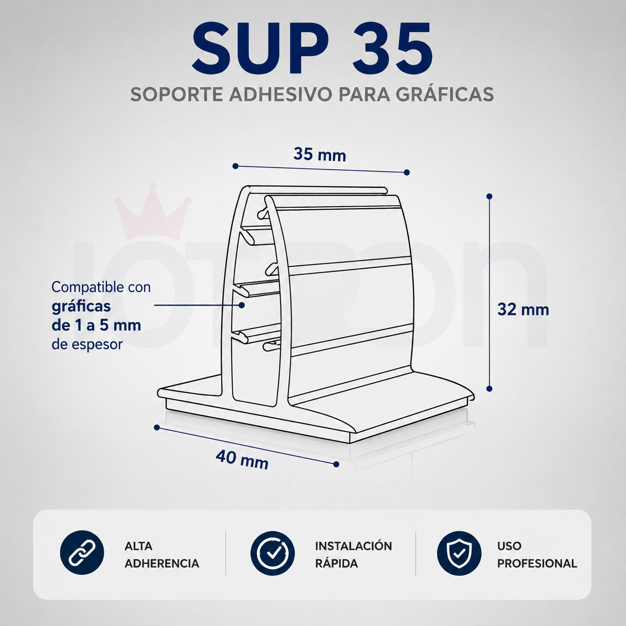 Medidas del supergrip Medio Jumbo SUP35