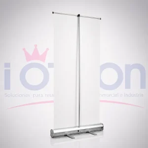 Porta Pendón Roller 90x200 cm de aluminio para gráfica publicitaria IOTRON