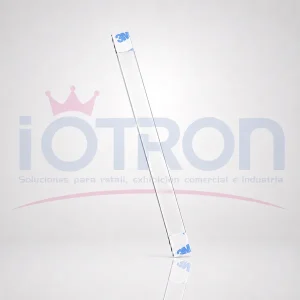 Vibrin para publicidad 14x1,5 cm con adhesivo transparente IOTRON