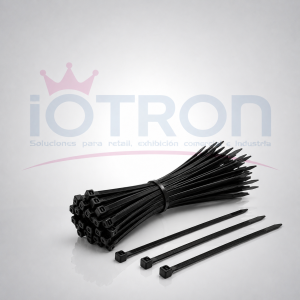 Medidas amarra plástica 250x4.8 mm negra