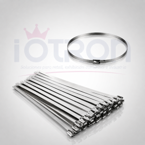Amarra de acero inoxidable 550x4,6 mm BL100 unidades IOTRON