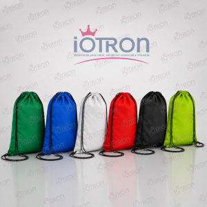 Morral 35x44 cm en colores disponibles con cordón IOTRON