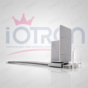 Pusher plástico PUS306A 9N para góndola retail IOTRON
